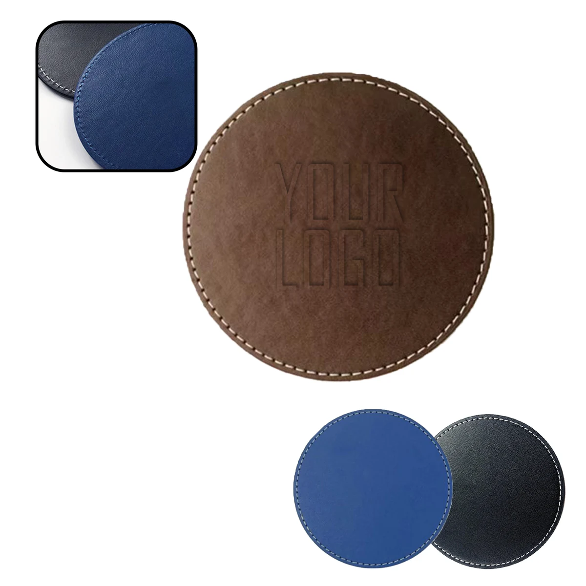 MOQ 20 PCS Custom Logo Coasters 1