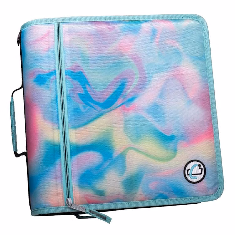 Case-It Mighty Zip Tab Binder - Iridescent Mint 3"
