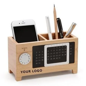 Wooden Pencil Holder Desk Organizer 1