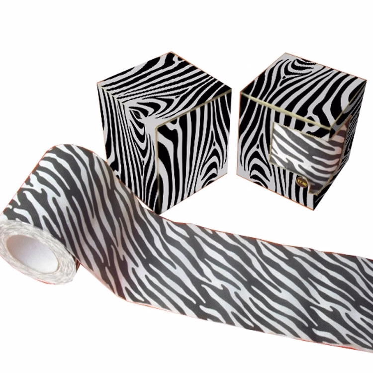 Custom Black And White Stripes Printed Toilet Paper