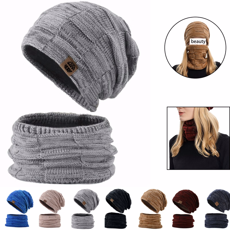 Two-Piece Set: Hat and Scarf