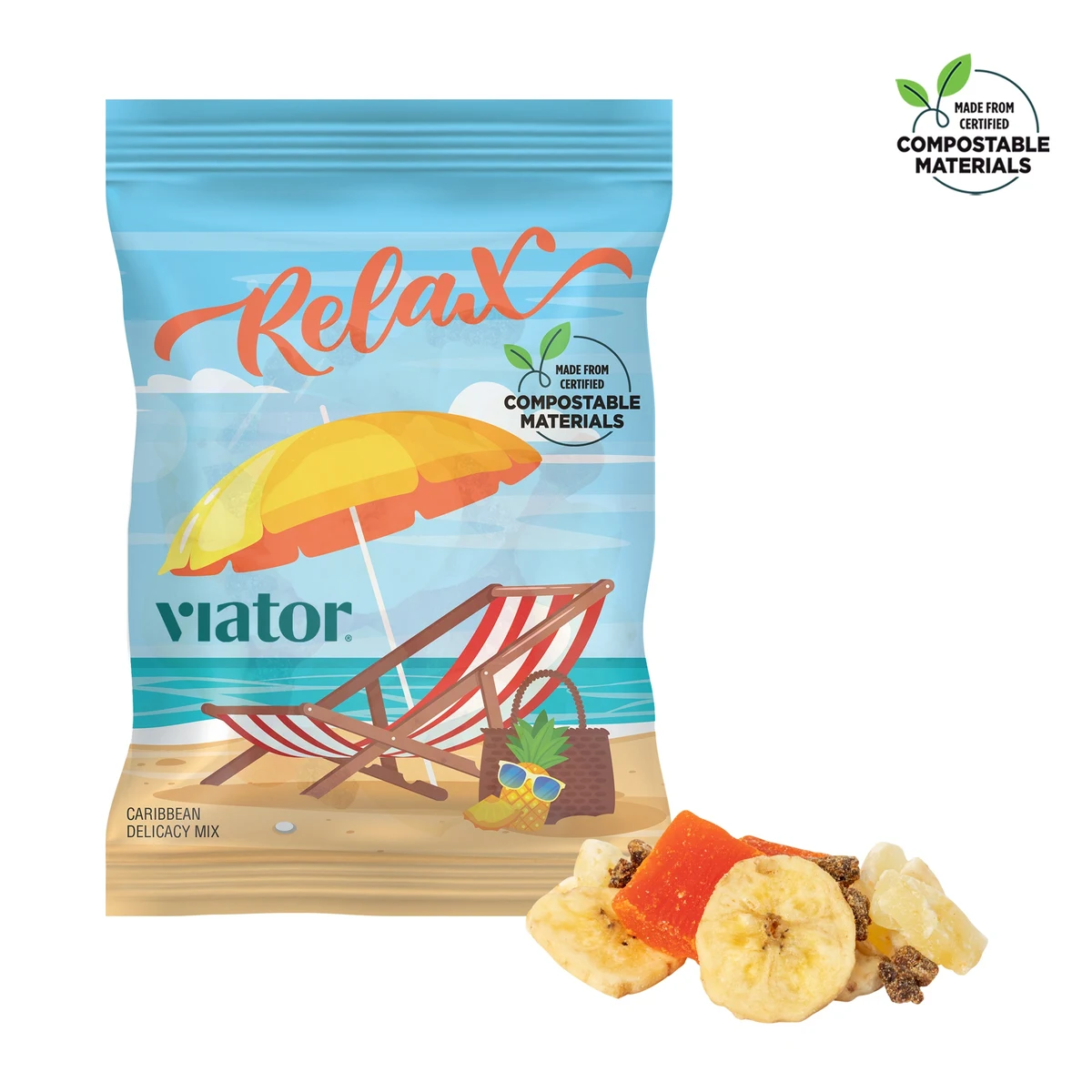 4 oz ECO-Digibag™, Compostable & Full Color, Caribbean Delicacy Mix 1