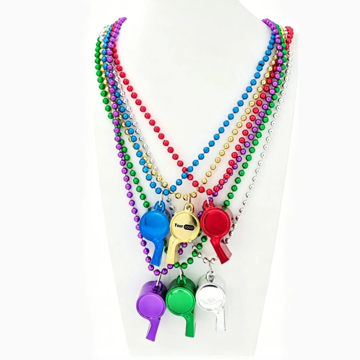Mardi Gras Colorful Bead Necklace 1