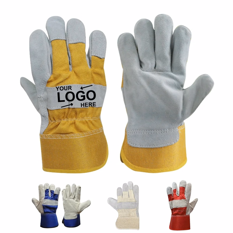 Cowhide Leather Palm Work Gloves