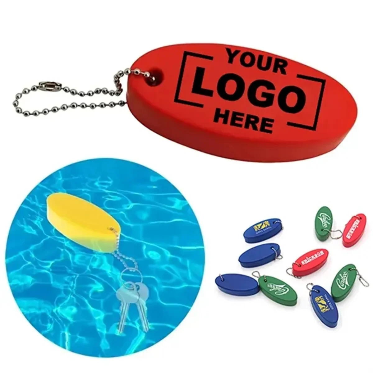 Floating Boating Keychain Anxiety Stress Relief Squeeze Toys
1