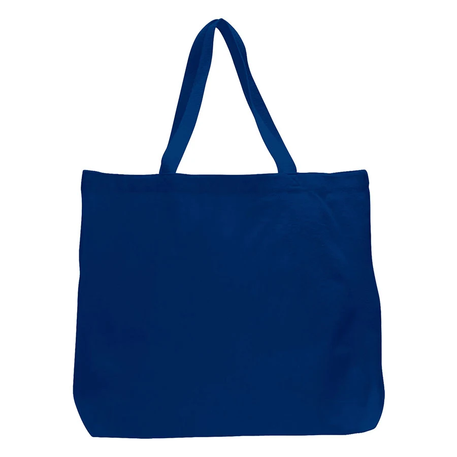 12 oz Large Cotton Canvas Grocery Tote Bag - 20"W x 15"H x 1