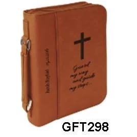 Custom Laser Engraved Rawhide Leatherette Book Cover 1