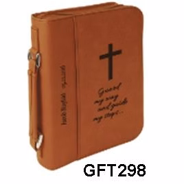 Custom Laser Engraved Rawhide Leatherette Book Cover