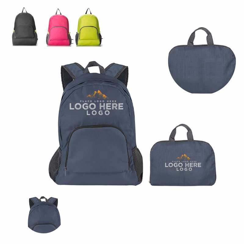 MOQ 50 Compact Travel Hiking Backpack Waterproof and Foldable