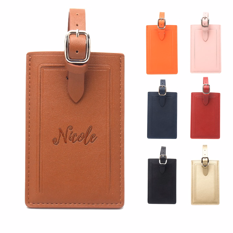 PU Leather Luggage Tag