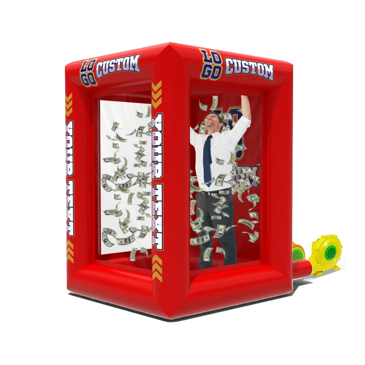 Custom Inflatable Cash Grab Machine 7.2ft Tall 1
