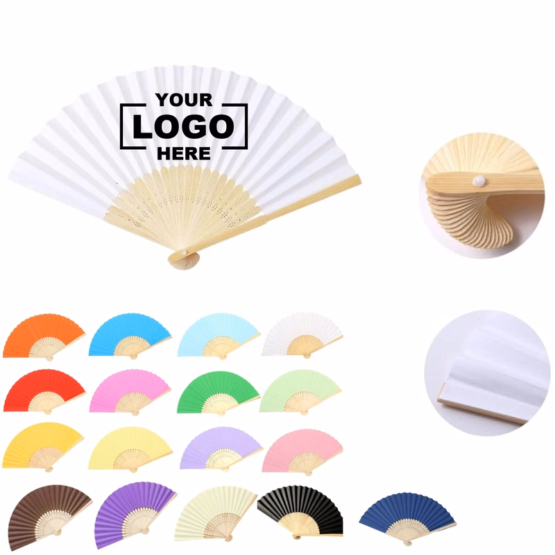 8-Inch Bamboo-Bone Cloth Fan Free Shipping