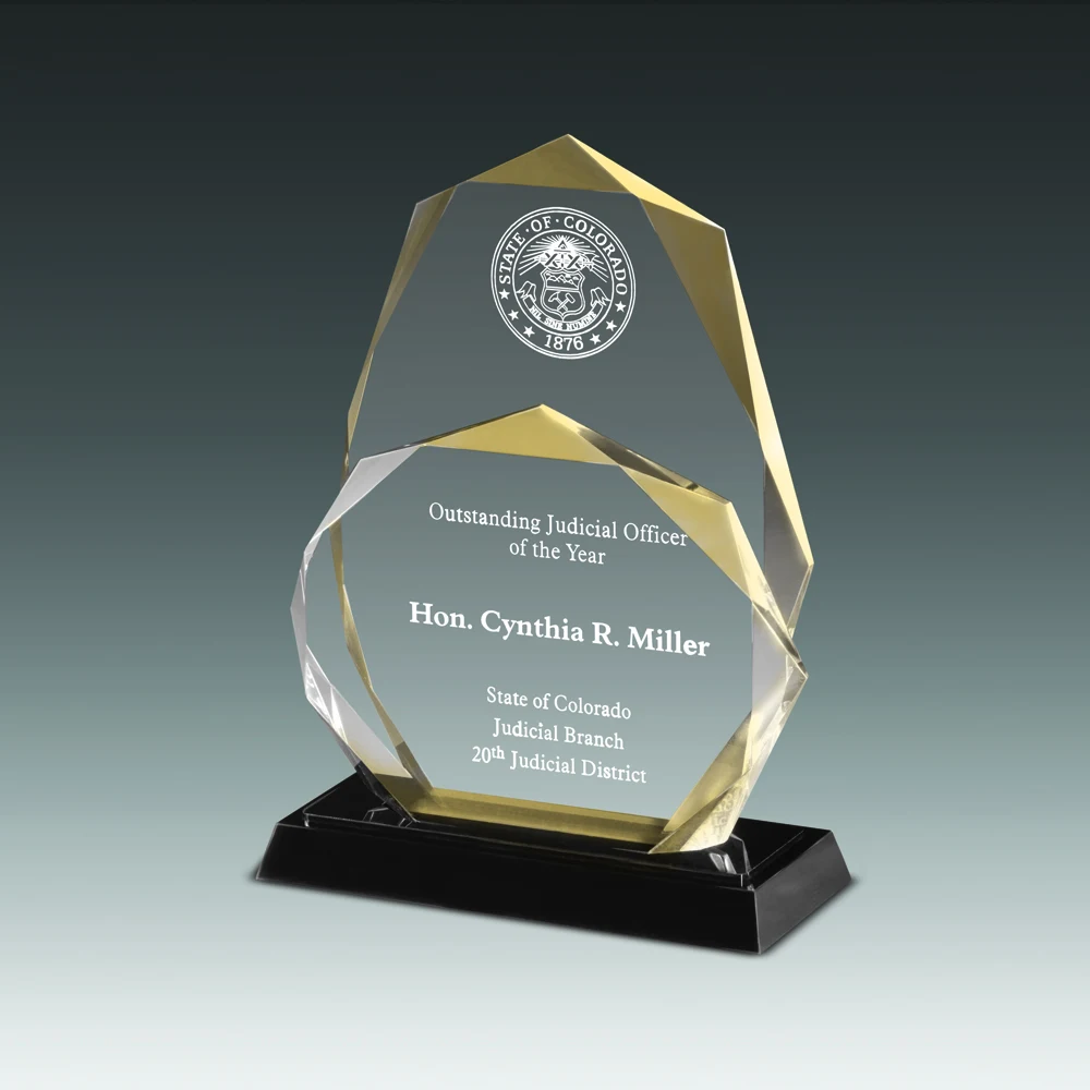 Twin Octagon Towers Ultimate Achievement Award (9"x11"x3") 1