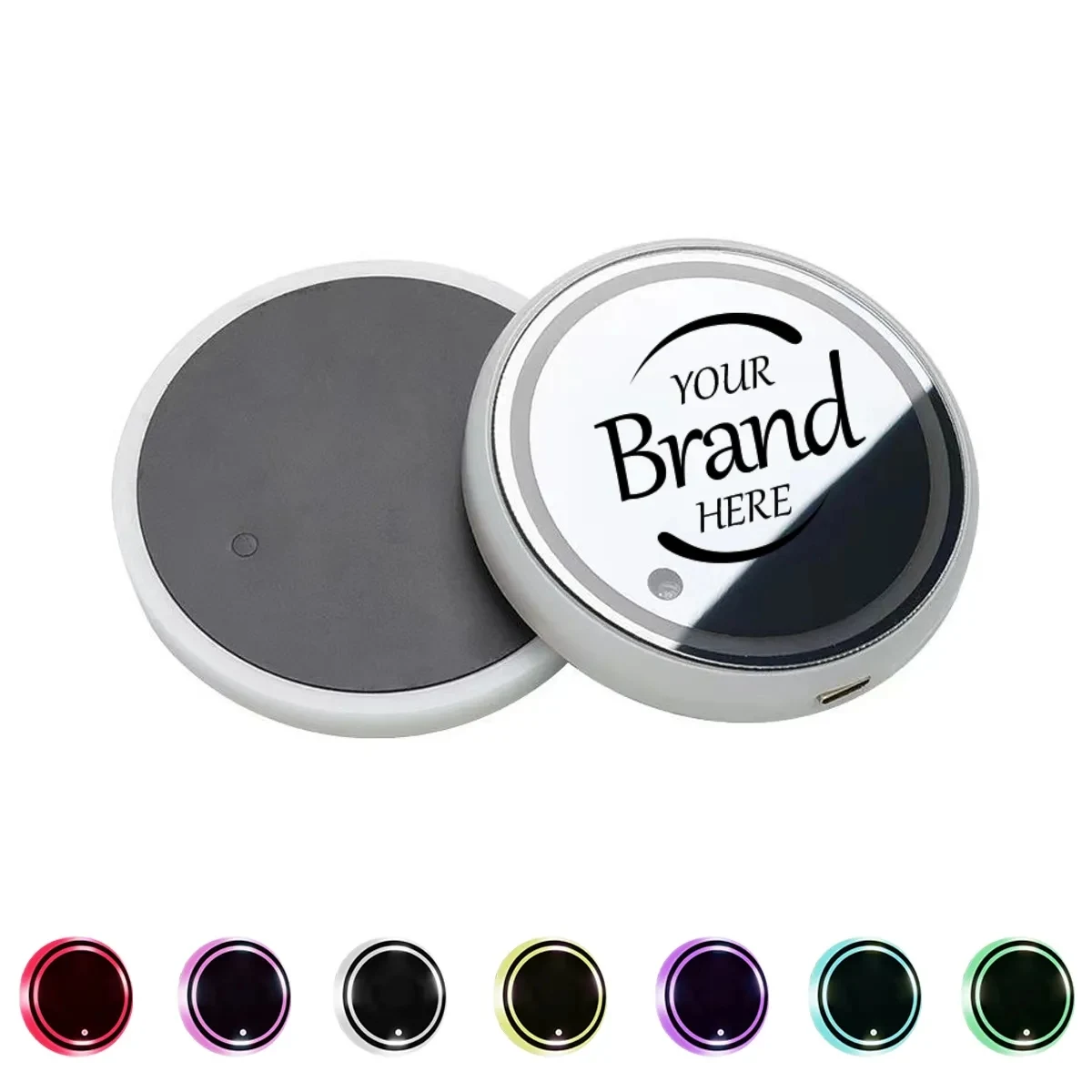 Led Car-Mounted Luminescent Water Cup Coaster 1