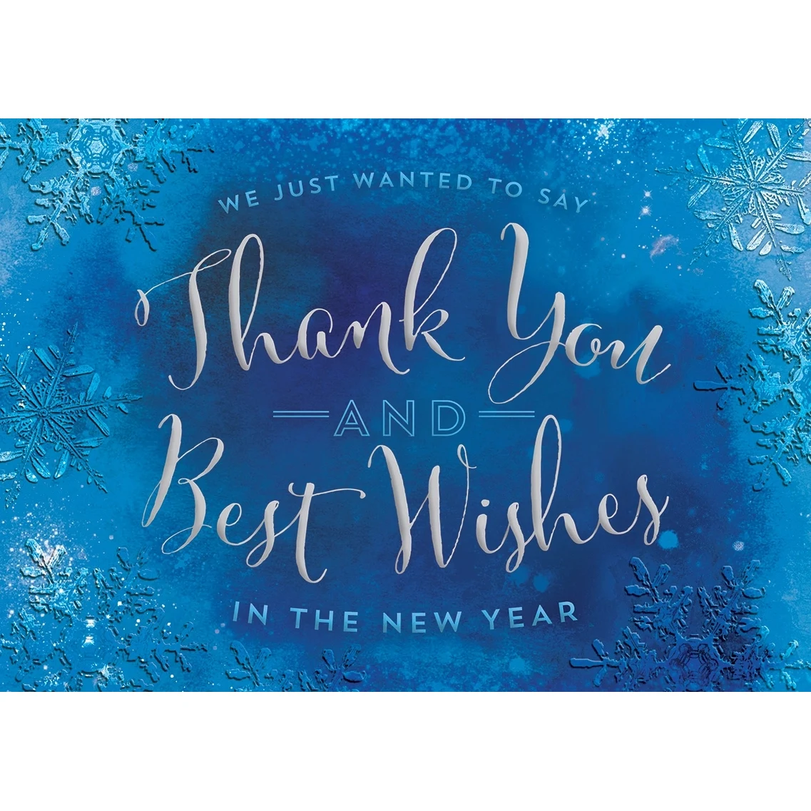 Cool Cobalt Holiday Cards 1