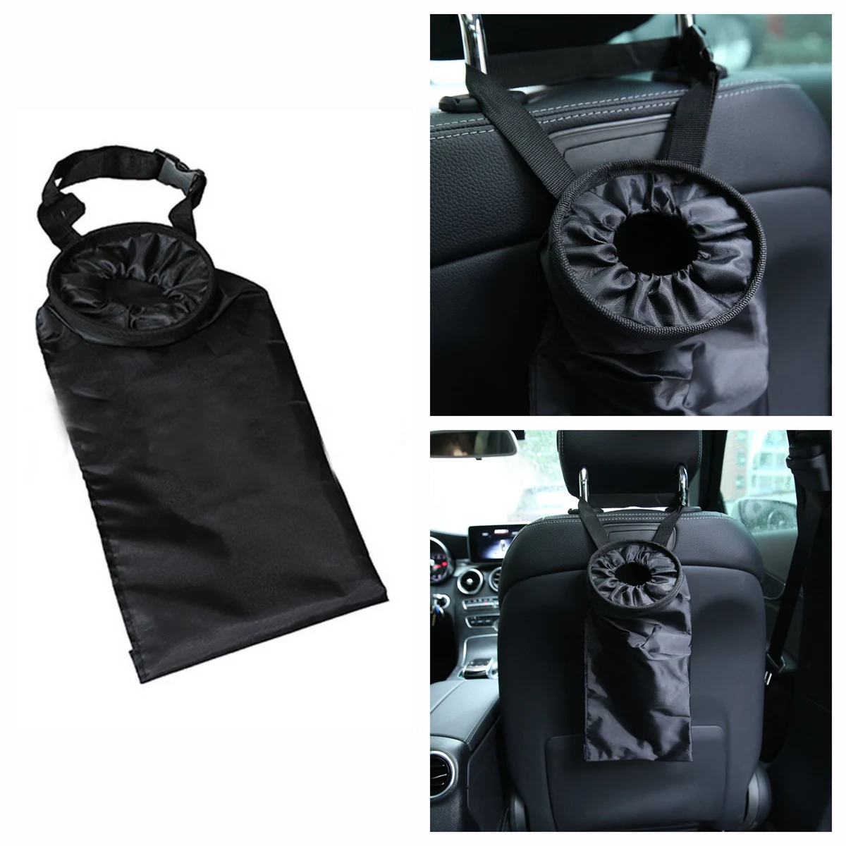 Seat Back Hanging Car Trash Bag 1