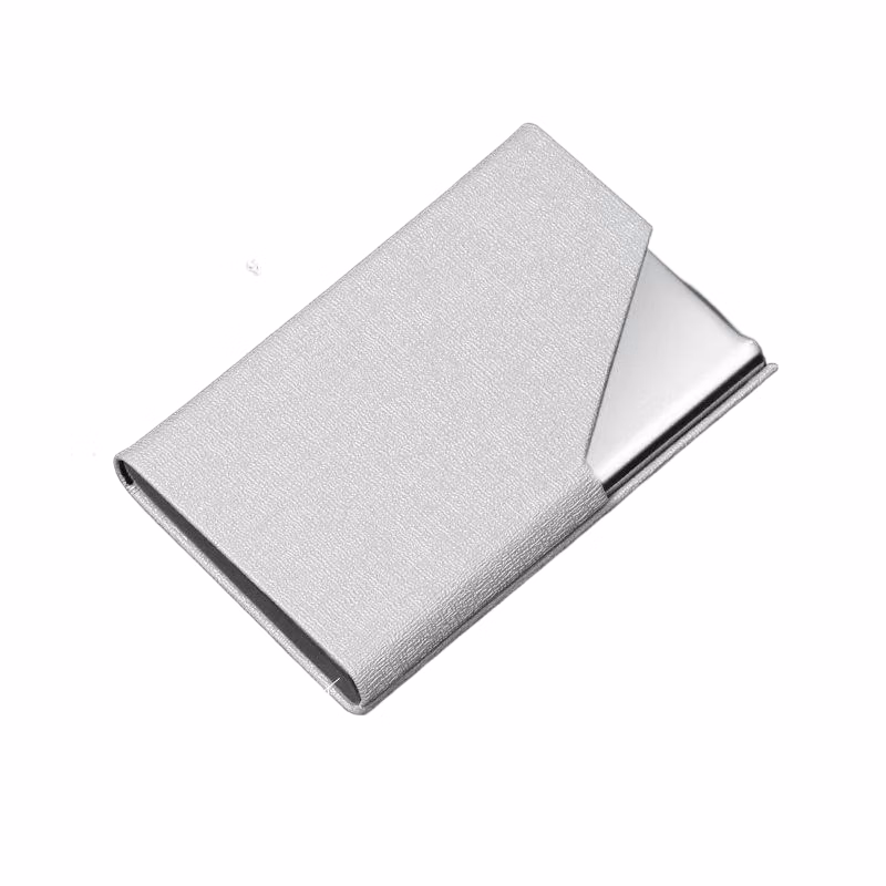 Faux Leather Name Card Holder