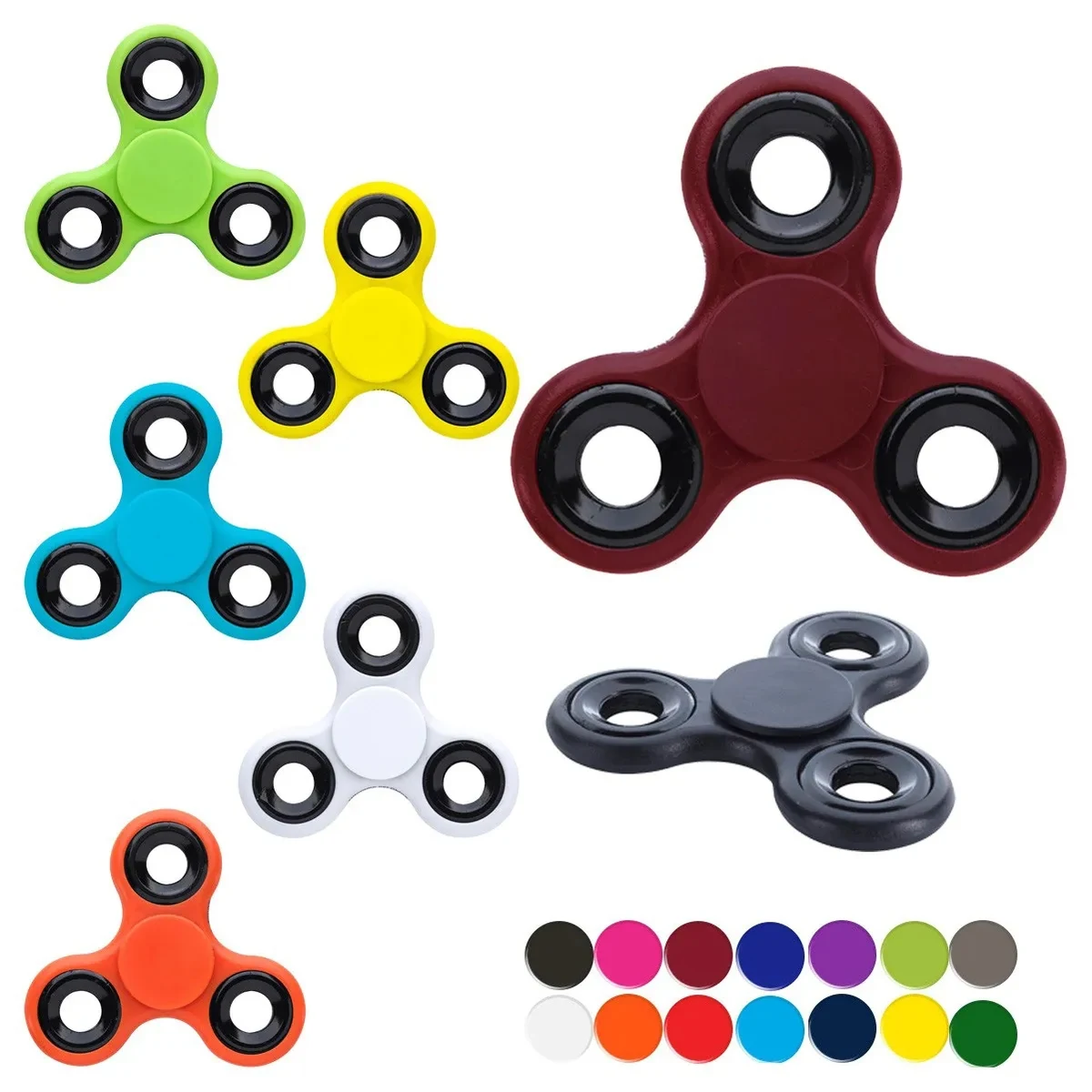 Hand Held Fidget Spinners with Optional Full Color Design 1
