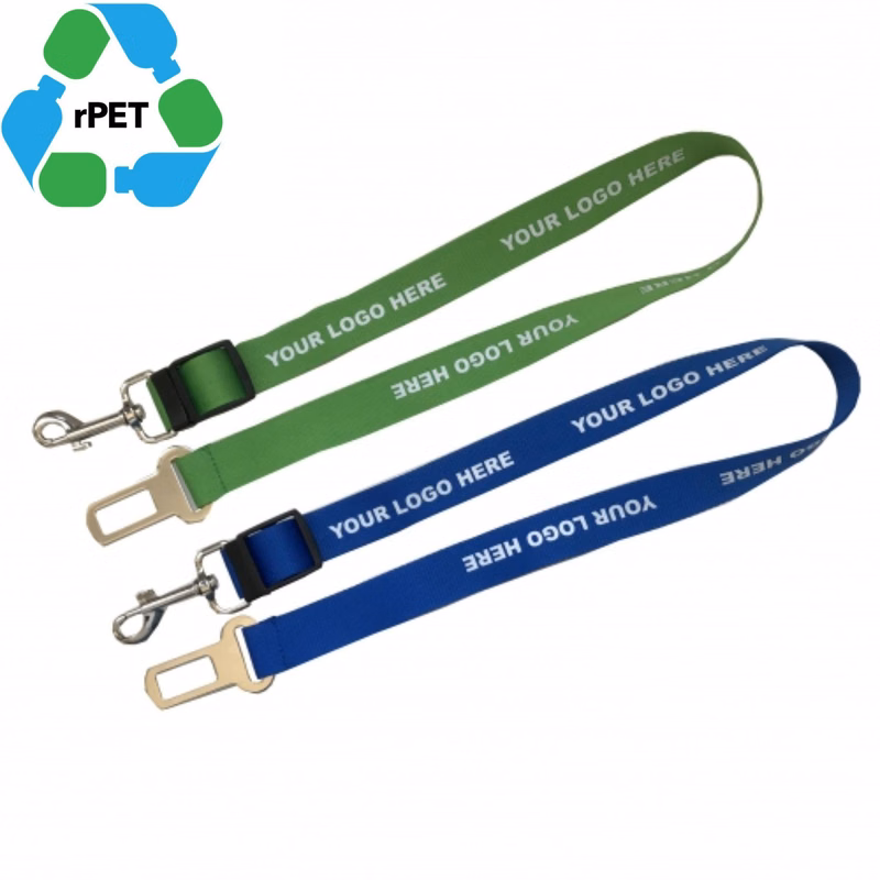1"W x 24"L rPET Eco-friendly Adjustable Pet Safety Seatbelt Leash