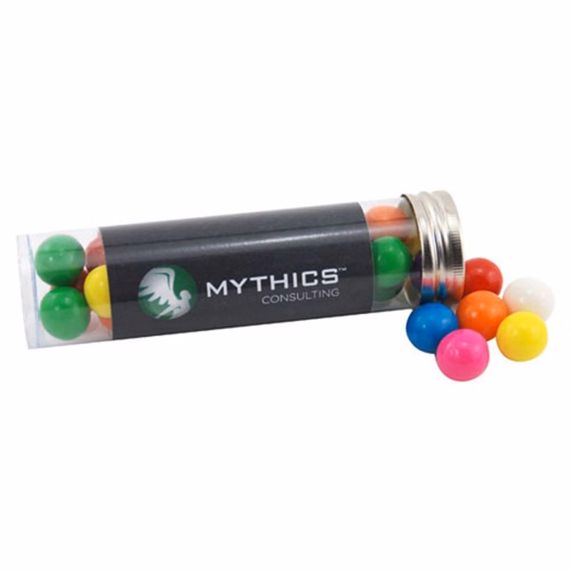 Tube with Gumballs