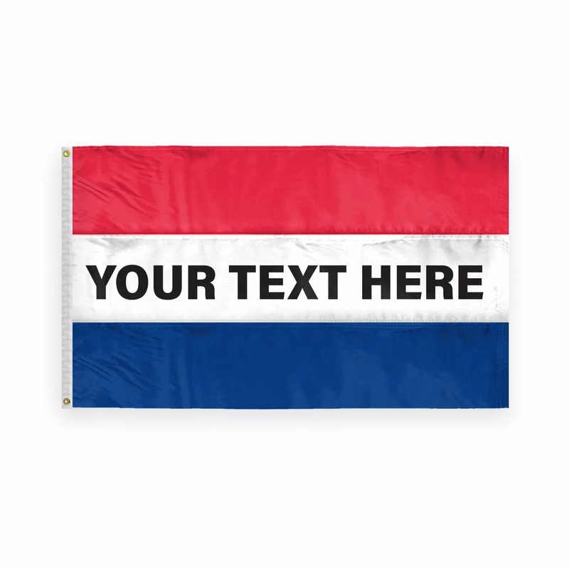 Custom Message Flag - 3' x 5' (3) Horizontal Stripes