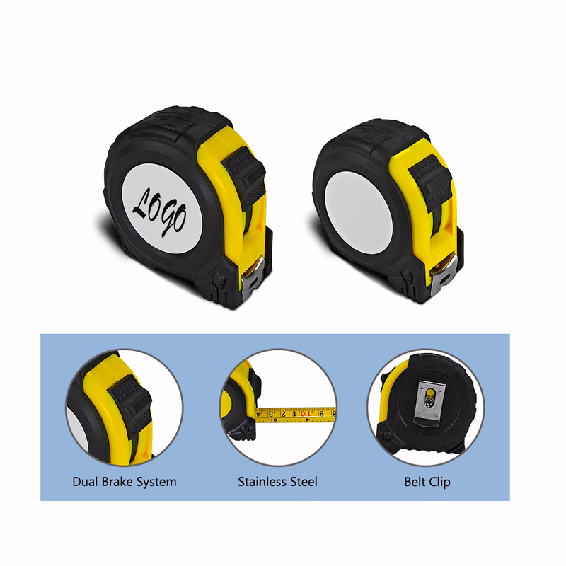 Thickened Rubber Coated Anti Drop Steel Tape Measure