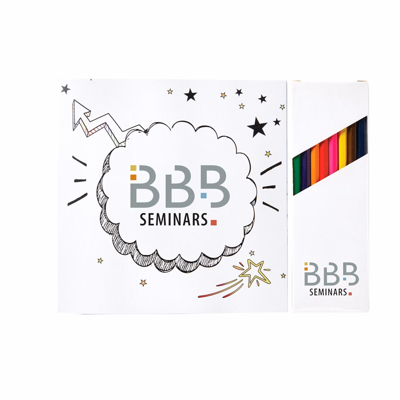 Inspirational Coloring Book & 8 Color Pencil Set
