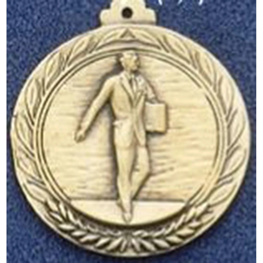 2.5" Stock Cast Medallion (Salesman) 1