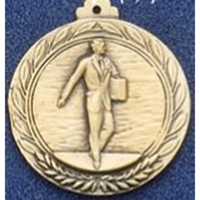 2.5" Stock Cast Medallion (Salesman)