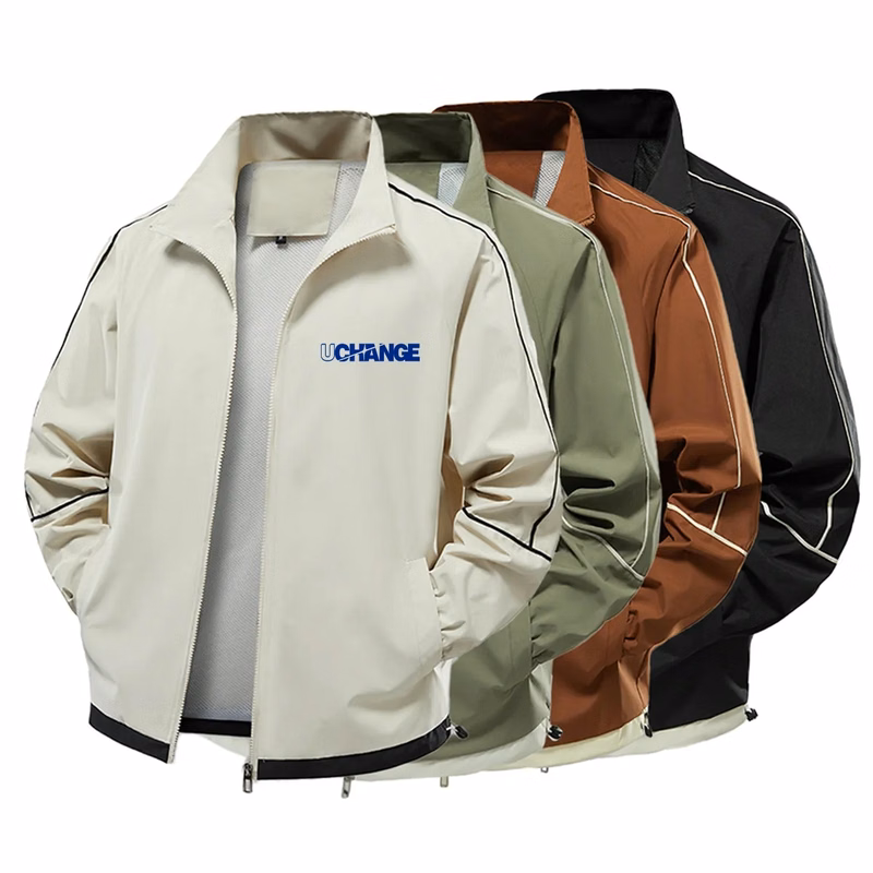 Water Resistant Bomber Coach Jacket With Stand Collar