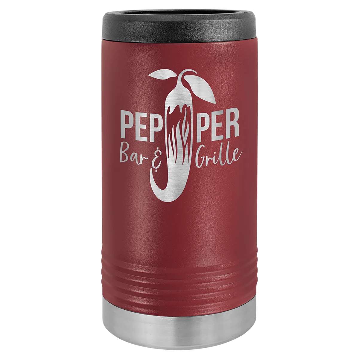 Polar Camel Maroon Slim Beverage Holder 1