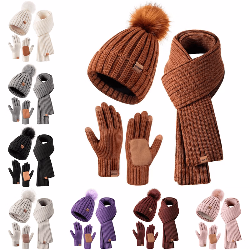 Unisex Touch Screen Cozy Winter Knitted Set