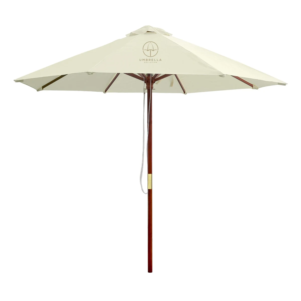 9' Wood Patio Custom Umbrella 1