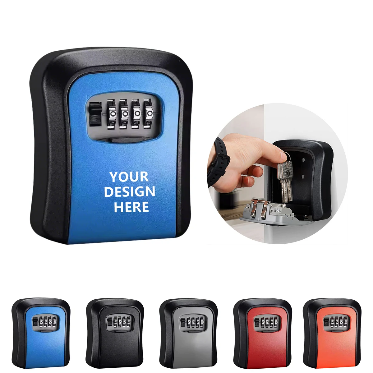 All Metal Wall Mount Lock Box 1