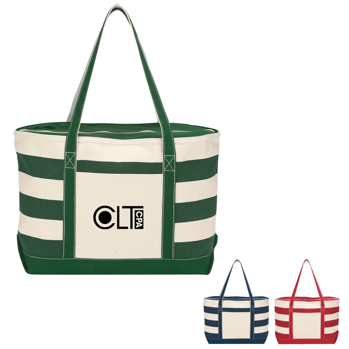18 Oz. Cotton Canvas Nautical Tote Bag 1