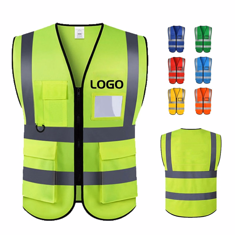 Reflective Traffic Safety Vest with ID Holder