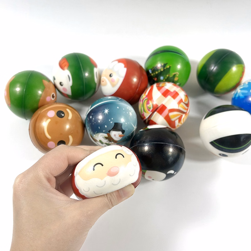 2.5 Inch Foam Christmas Squeeze Ball