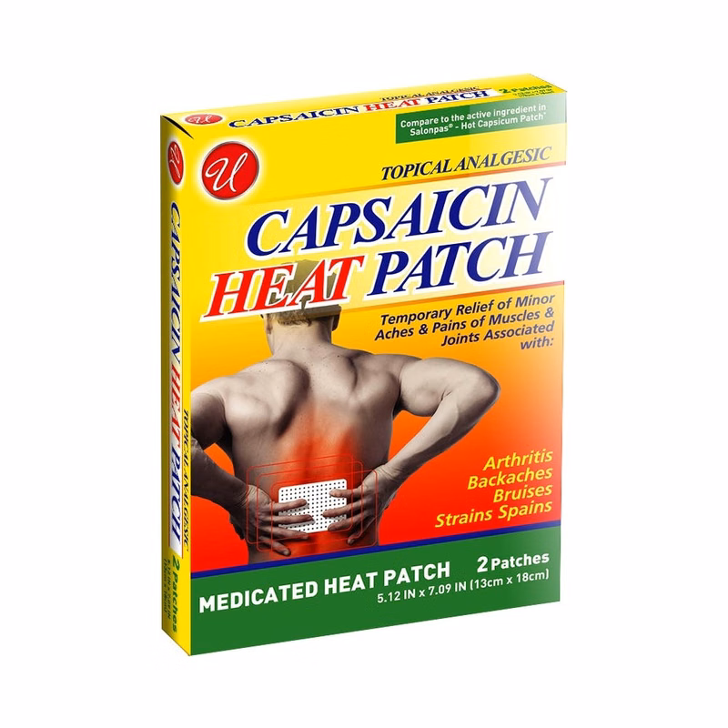 Medicated Heat Patches - Capsaicin 2 Pack