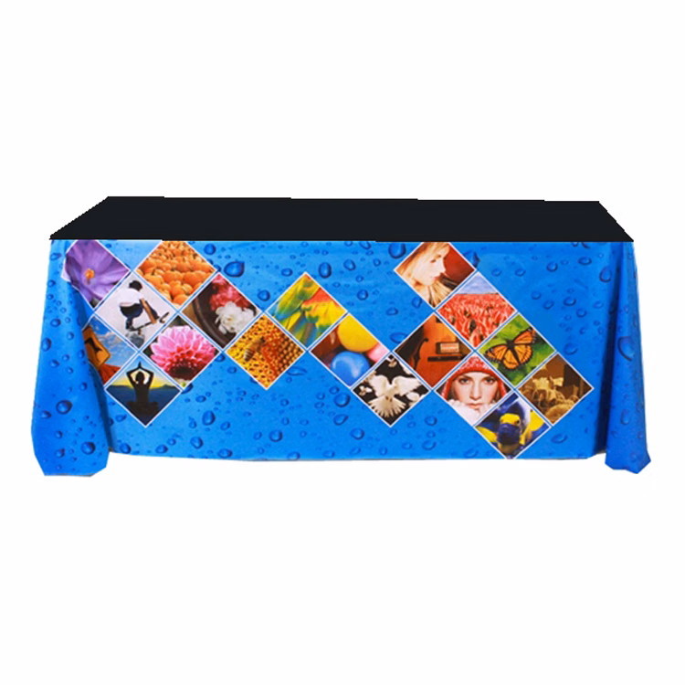 6 ft. Throw PolyKnit™ Table Cover (Dye Sub Front Panel)