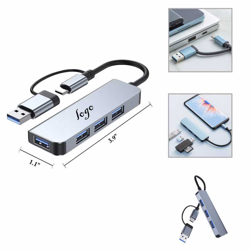 MOQ50 USB C Hub with Multiple Ports for Computer Expansion