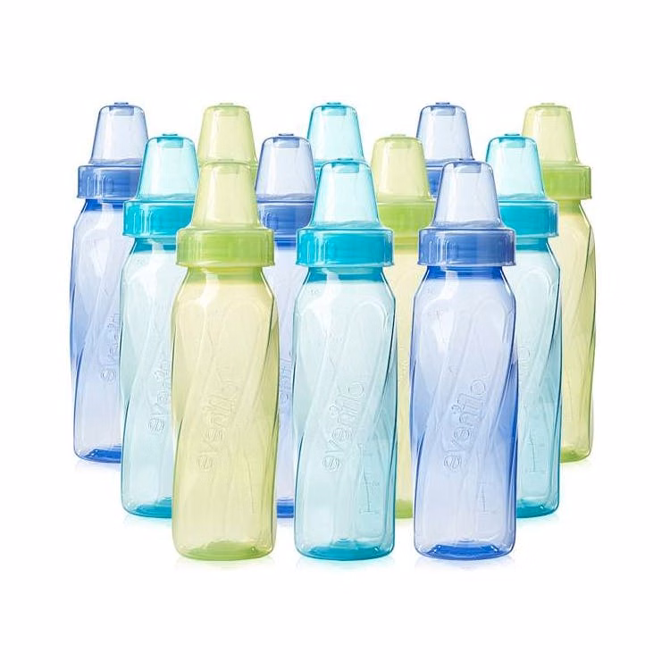 Evenflo Classic Tinted Neutral Bottles 8oz 12pk