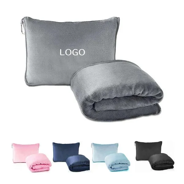 Vacuum Packable Travel Blanket with Customizable 1