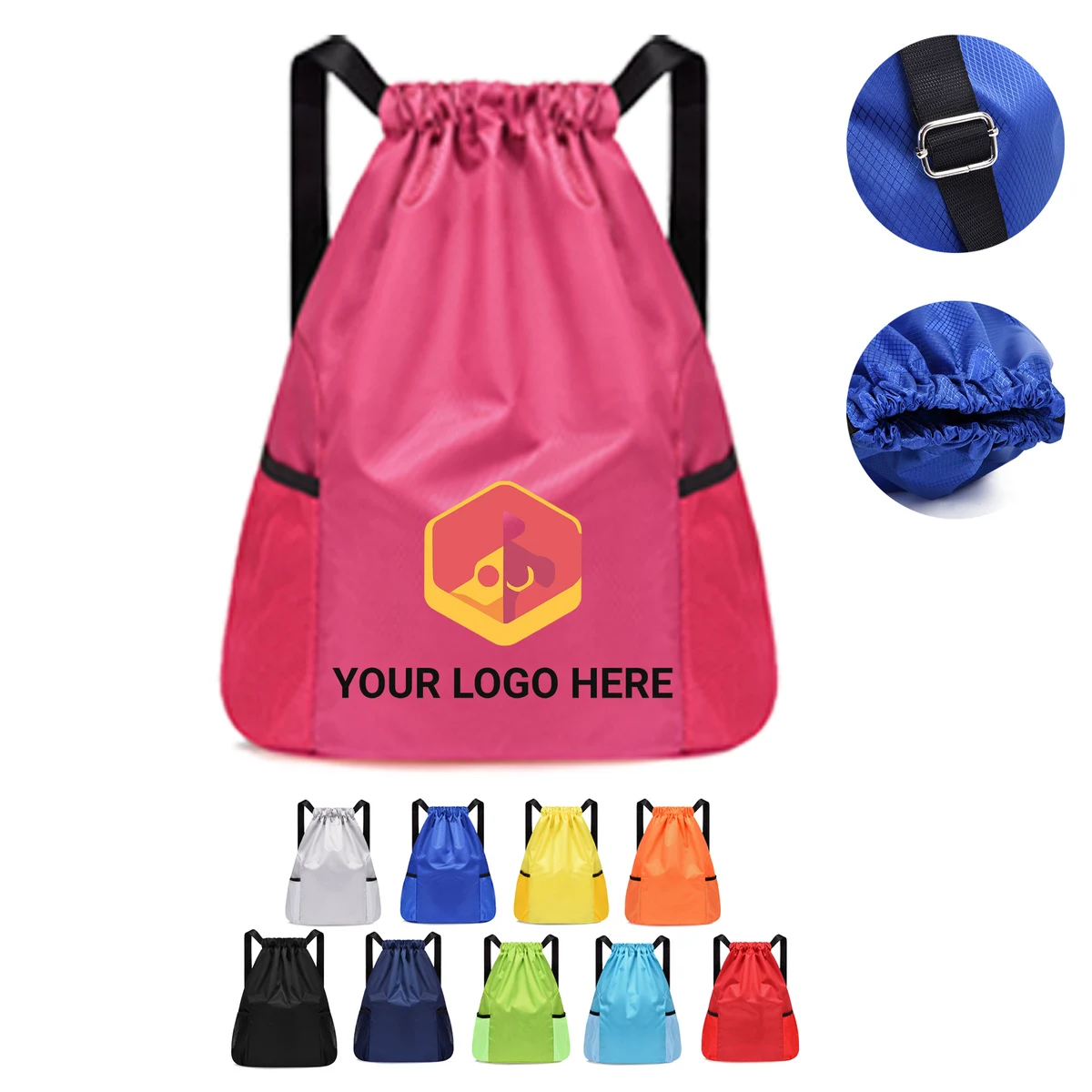 Double Shoulder Drawstring Bag 1