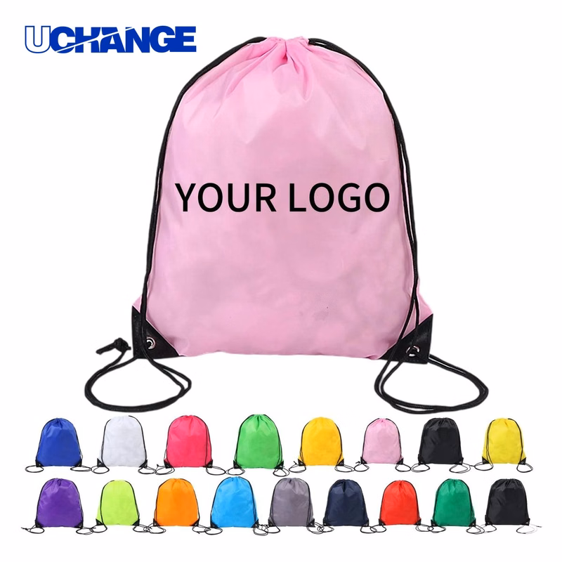 Polyester Drawstring Backpack Organizer with Metal Grommets