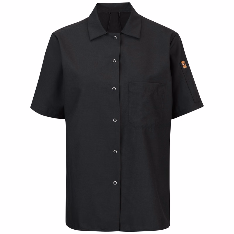 Red Kap® Women's Short Sleeve Cook Shirt with OilBlok + MIMIX®
