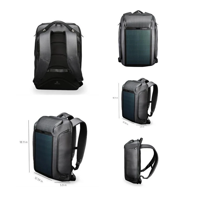 Solar Backpack with Solar-Panel and USB Port 1