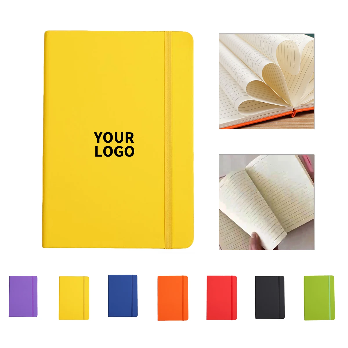 A6 Lined Pocket Notebook With Elastic Band 1