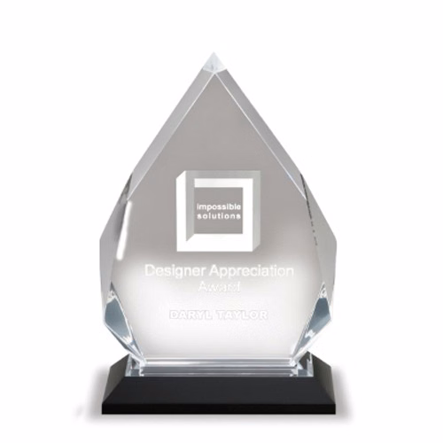 6 3/4" Blue Diamond Acrylic Award