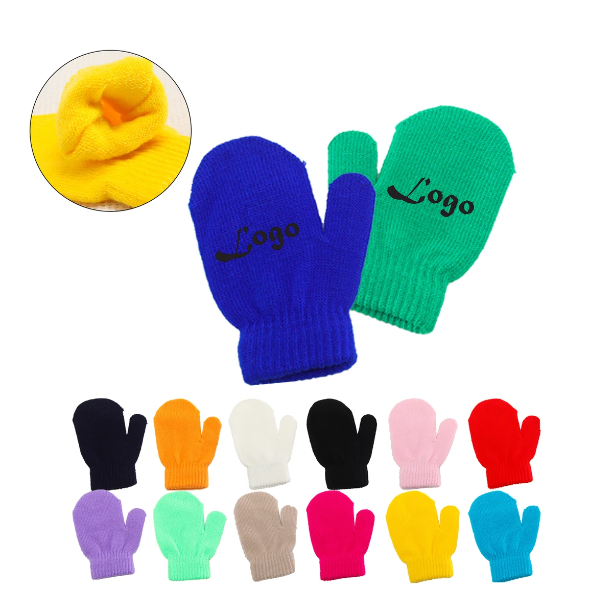 Warm Winter Knitted Gloves For Toddler Aged 1-4 1