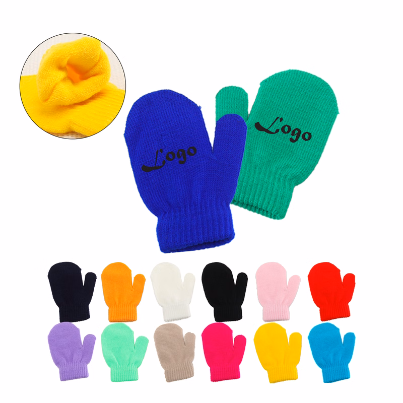 Warm Winter Knitted Gloves For Toddler Aged 1-4